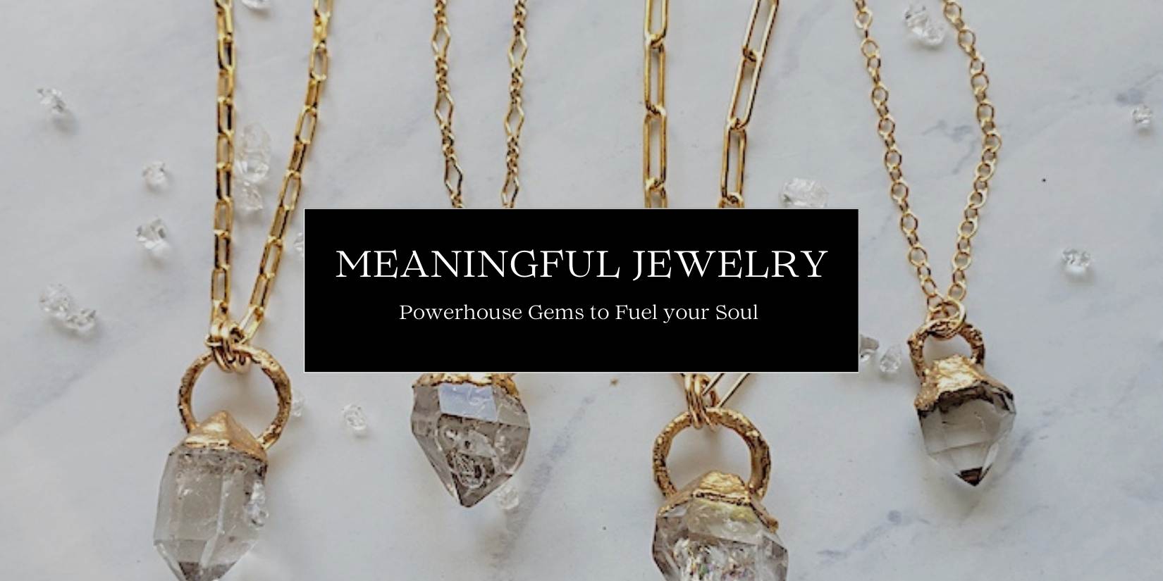 herkimer diamond healing quartz necklaces