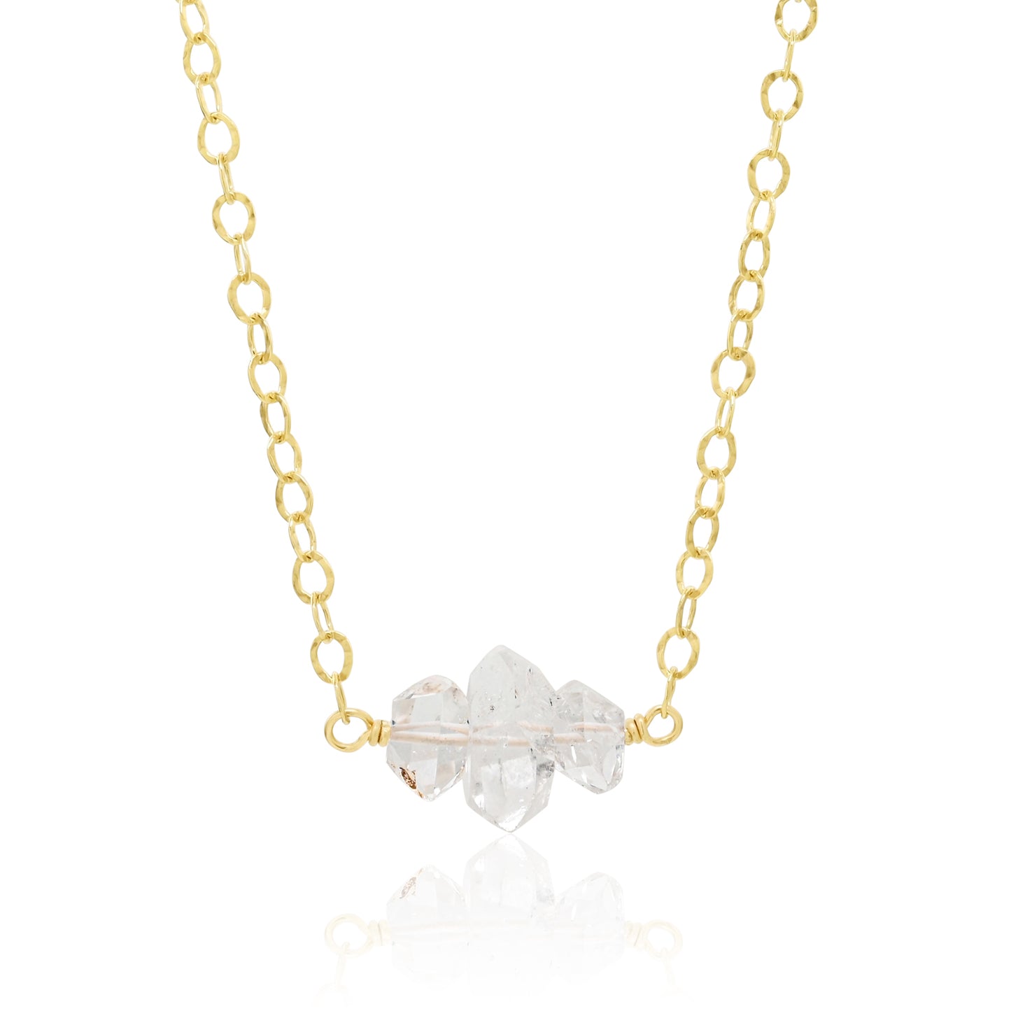 Diamond Quartz Trinity Necklace Necklace Shop Dreamers of Dreams