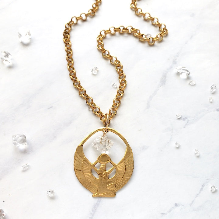 Long Isis Goddess Necklace Necklace Shop Dreamers of Dreams