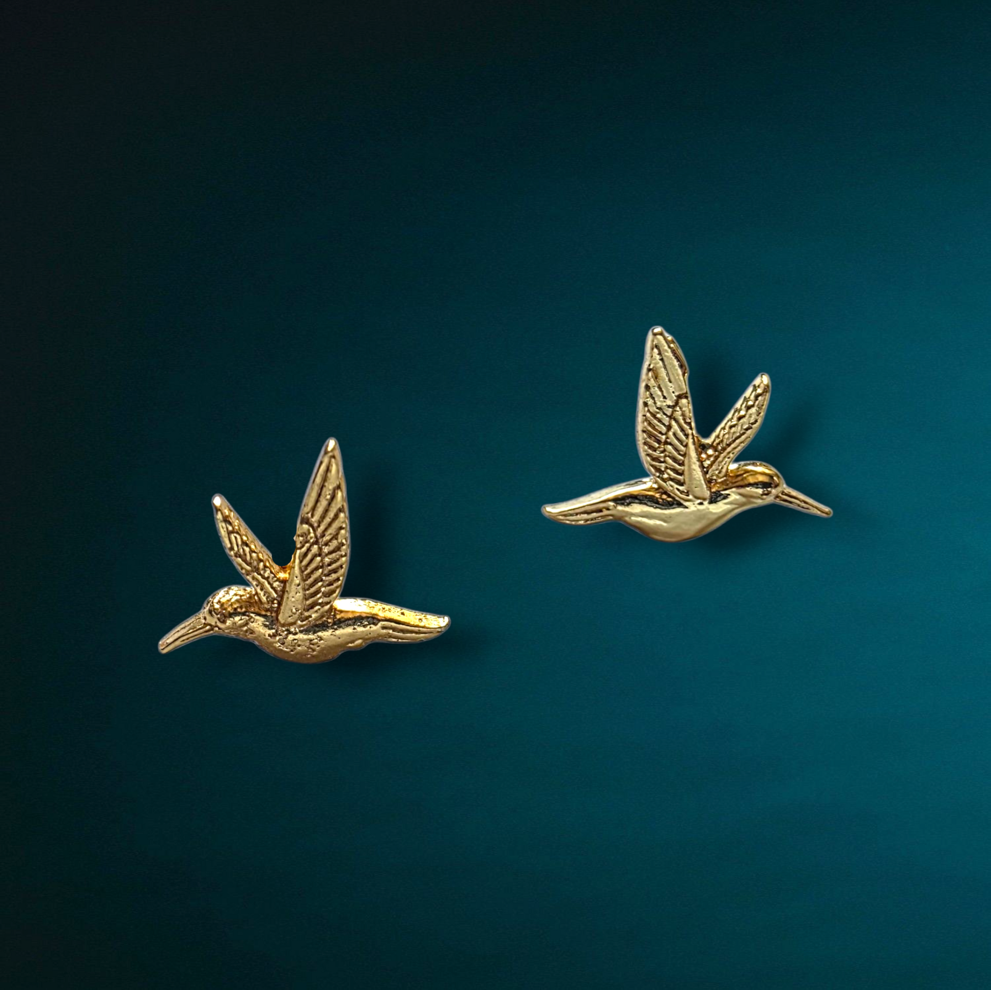 Gold Hummingbird Studs Earrings Shop Dreamers of Dreams