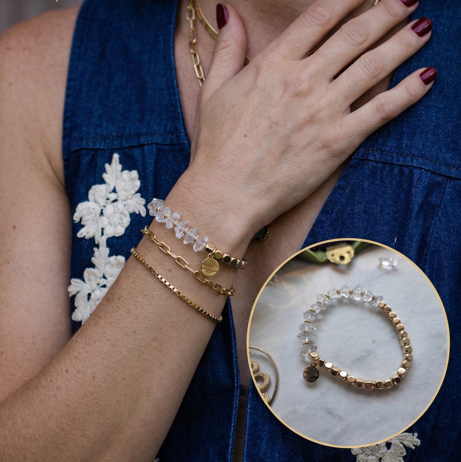 Galaxy Diamond Quartz Bracelet Bracelet Shop Dreamers of Dreams