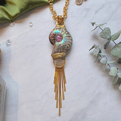 Ammonite Sacred Spiral Necklace