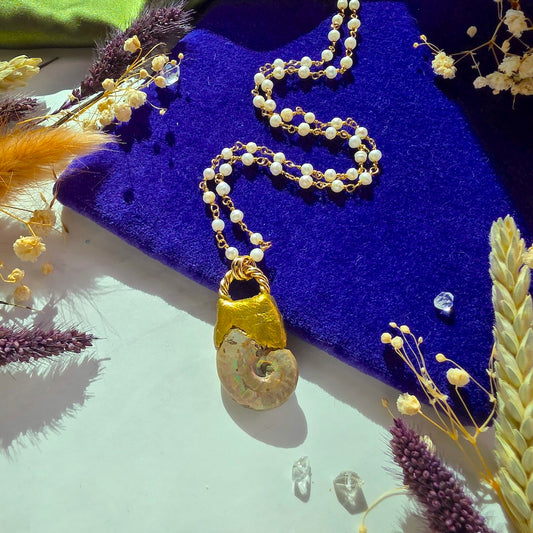 Ammonite Sacred Spiral Necklace Necklace Shop Dreamers of Dreams