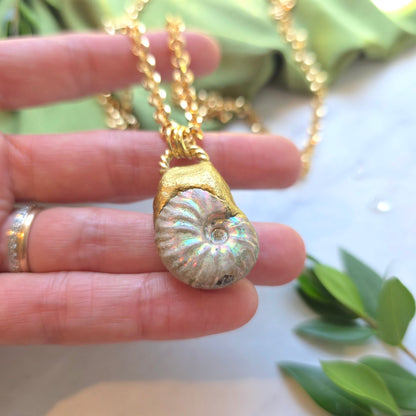 Ammonite Sacred Spiral Necklace