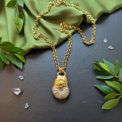 Ammonite Sacred Spiral Necklace