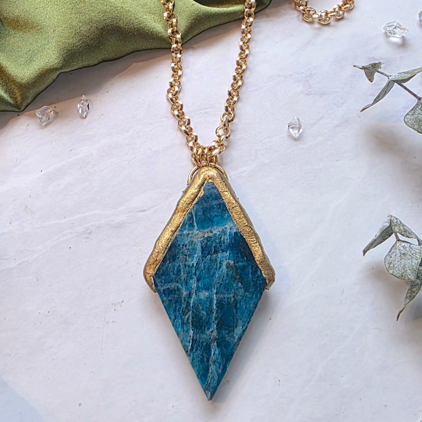 Apatite Manifestation Stone Necklace
