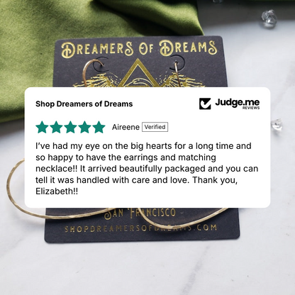 Big Heart Hoops Hoop Earrings Shop Dreamers of Dreams