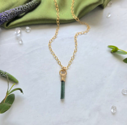 Blue Green Tourmaline Talisman