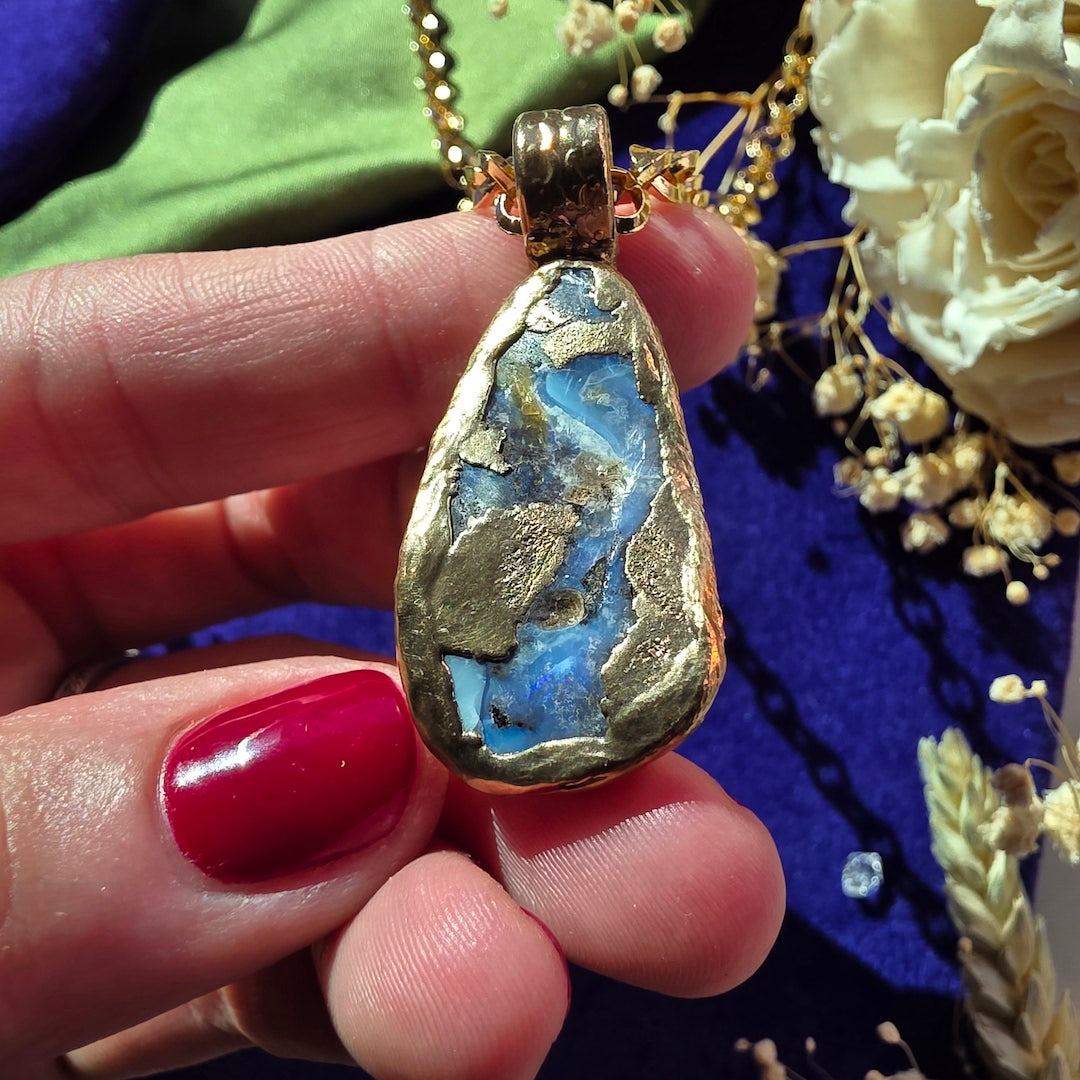 Boulder Opal Canyon Necklace