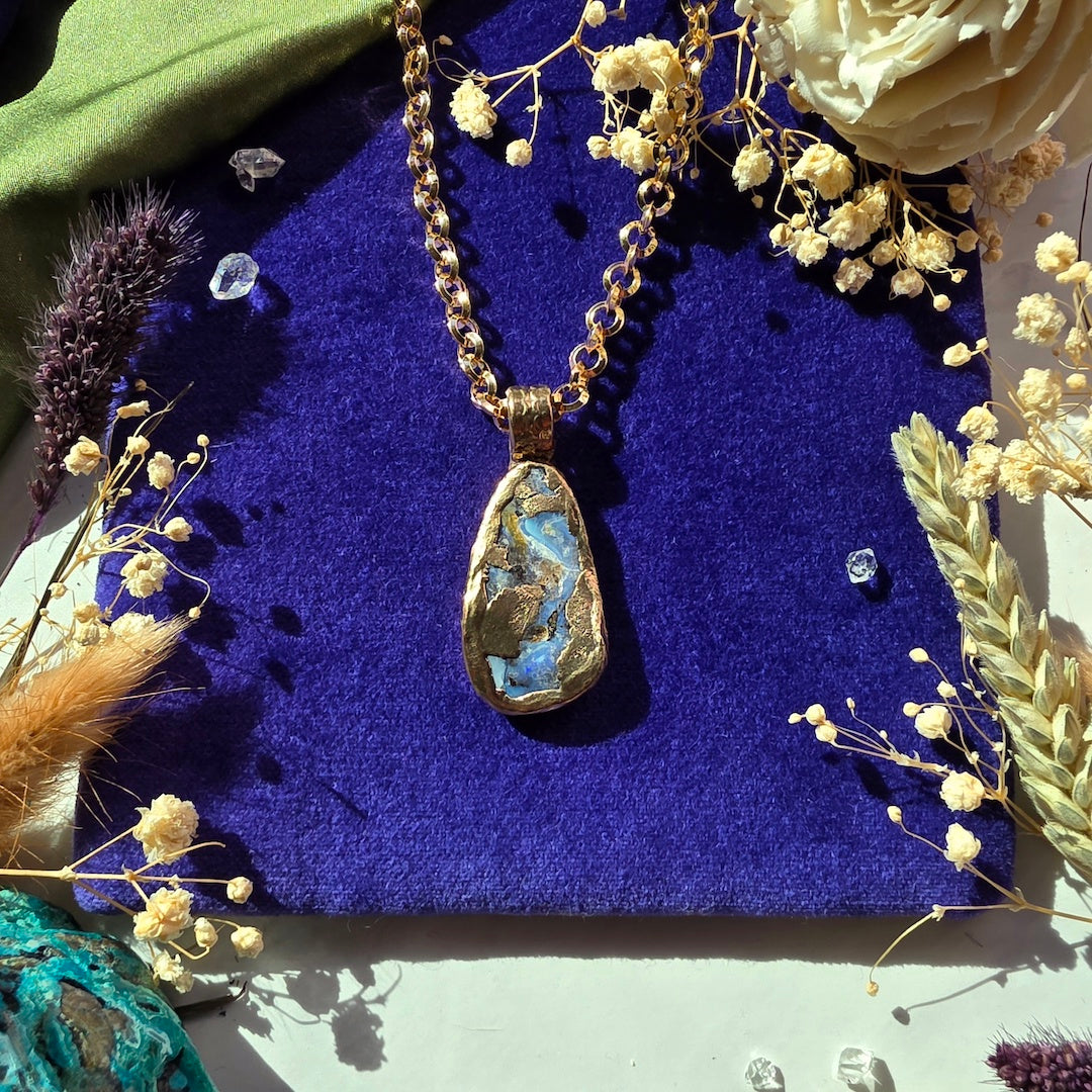 Boulder Opal Canyon Necklace