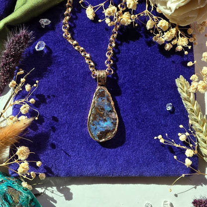 Boulder Opal Rain Necklace