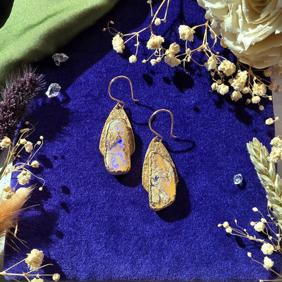 Boulder Opal Drop Earrings Earrings Shop Dreamers of Dreams