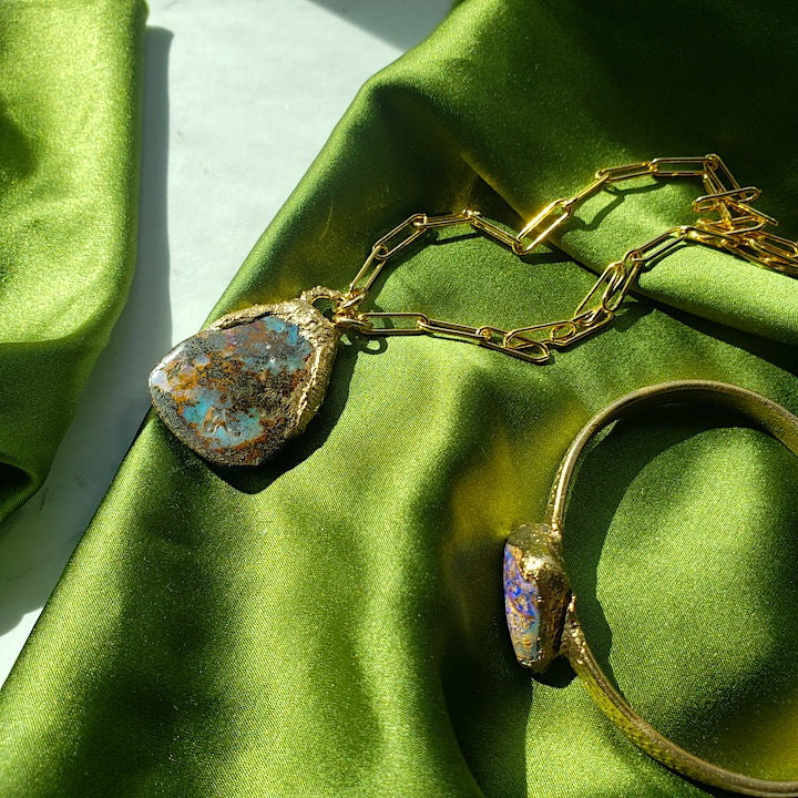 Boulder Opal Balance Necklace Necklace Shop Dreamers of Dreams