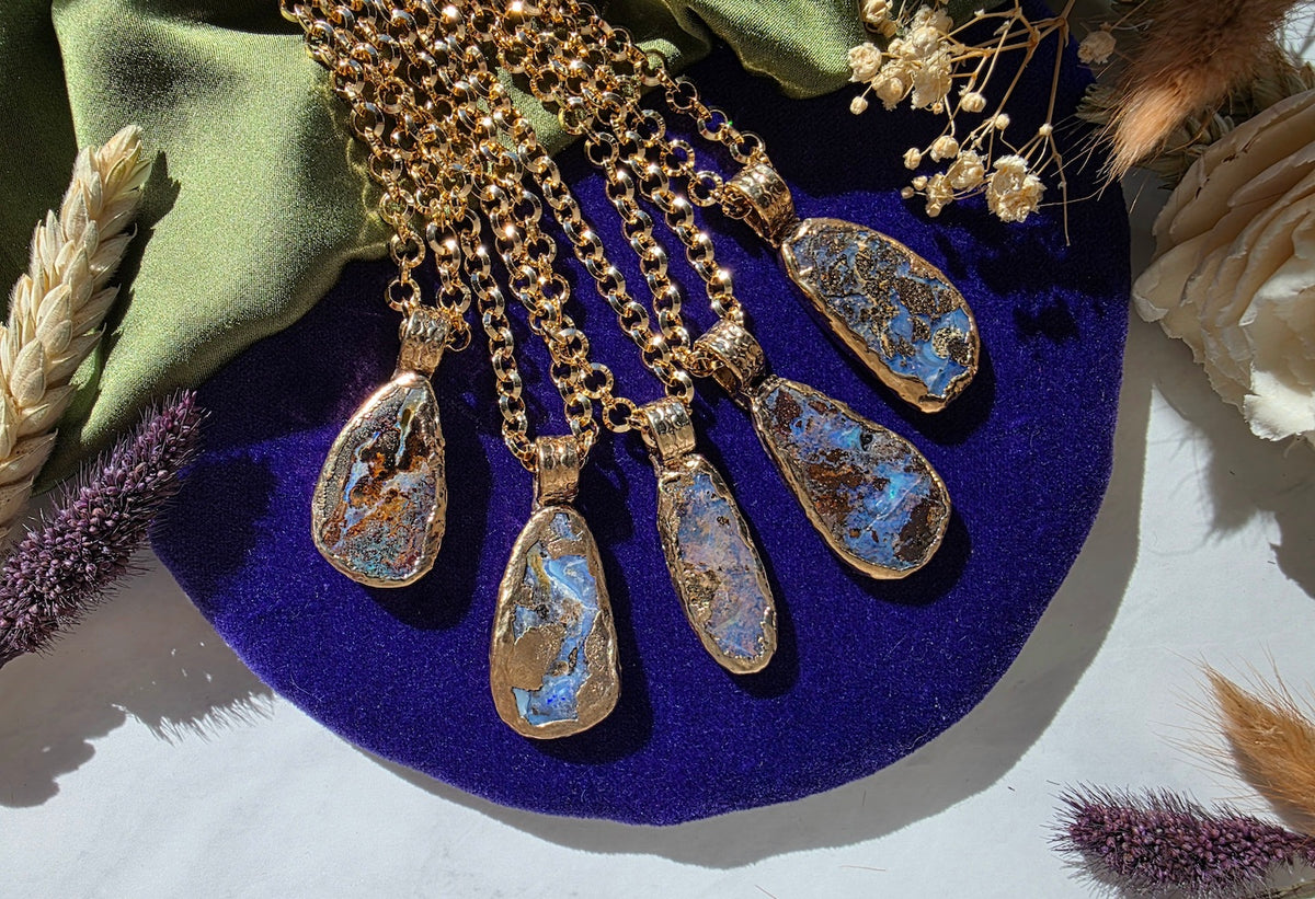 Boulder Opal Canyon Necklace