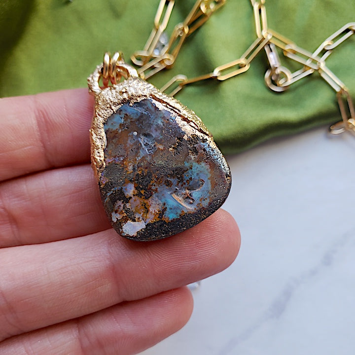 Boulder Opal Balance Necklace Necklace Shop Dreamers of Dreams