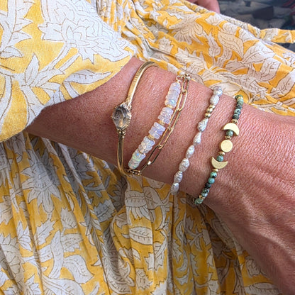 Vintage Silver Pearl Moonlight Bracelet Bracelet Shop Dreamers of Dreams