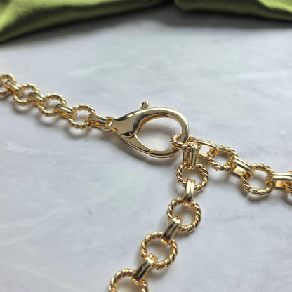 Moon + Crystal Drape Chain Belt | Gold Talisman Waist Jewelry