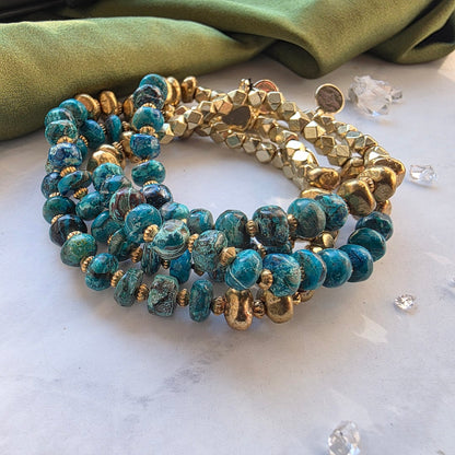 Chrysocolla Love Armor Bracelet Bracelet Shop Dreamers of Dreams