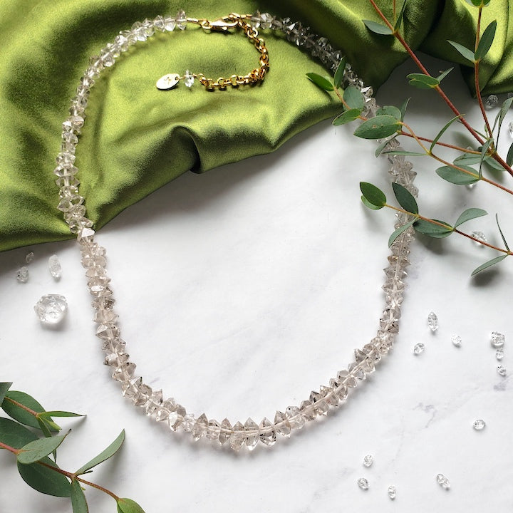 Petite Diamond Quartz Infinity Necklace Necklace Shop Dreamers of Dreams
