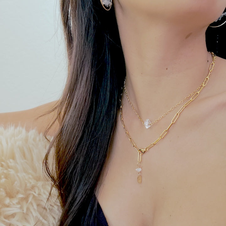 Diamond Quartz Promise Necklace Necklace Shop Dreamers of Dreams