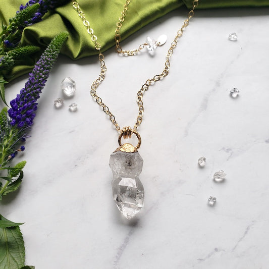 Herkimer Diamond Pendant Necklace Necklace Shop Dreamers of Dreams