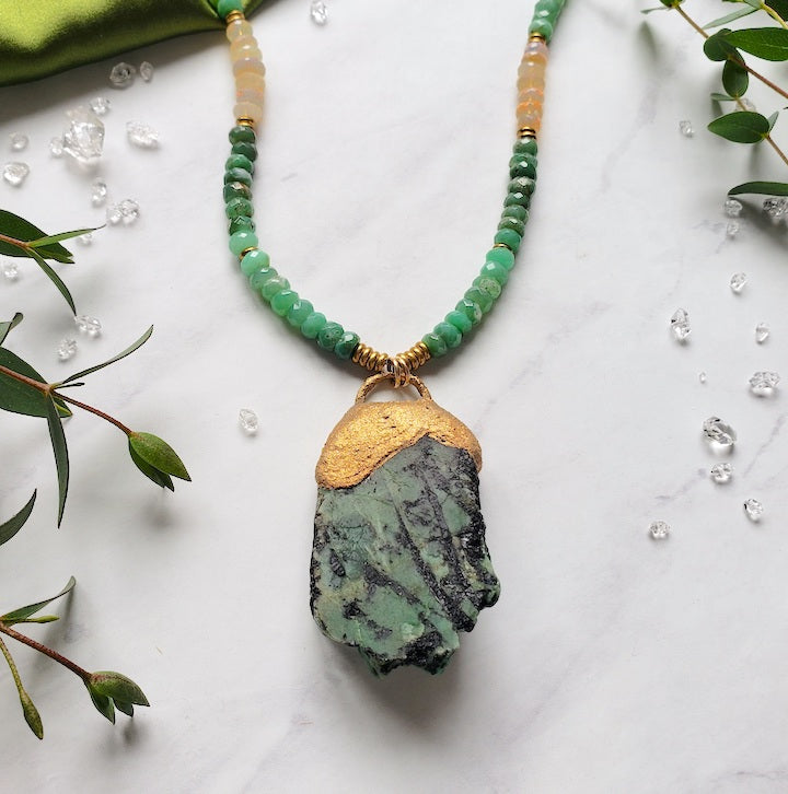 Divine Emerald Necklace Necklaces Shop Dreamers of Dreams