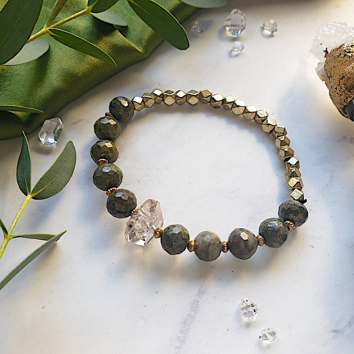Epidote Diamond Manifestation Bracelet Bracelet Shop Dreamers of Dreams