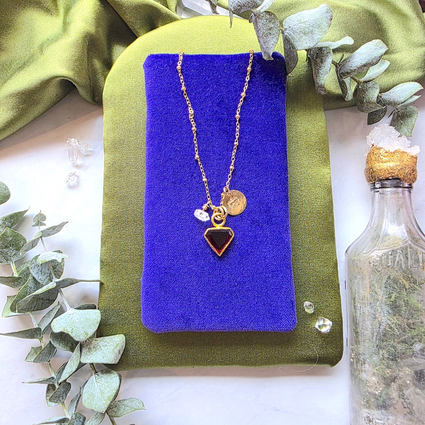 Garnet Hierophant Pendant Necklace Necklace Shop Dreamers of Dreams