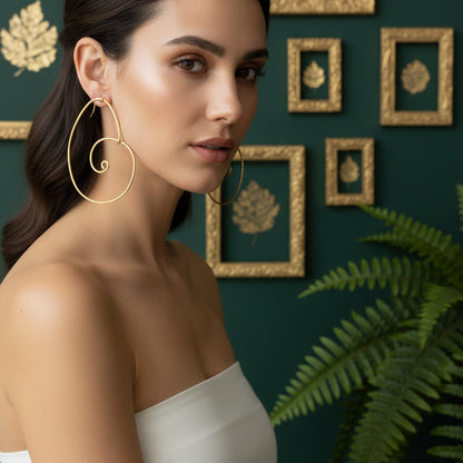 Giant Sacred Spiral Hoops Earrings Shop Dreamers of Dreams