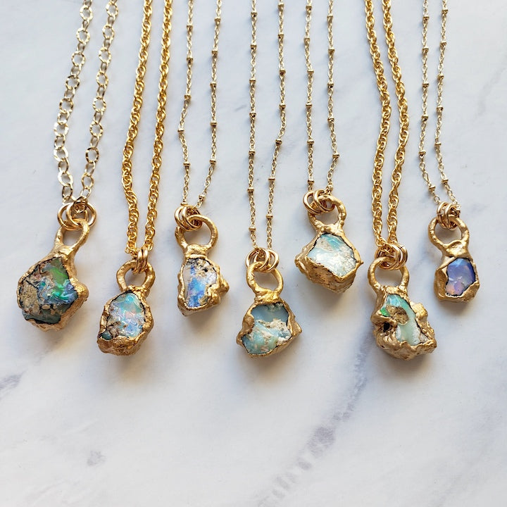 Raw Opal Nugget Necklace Necklace Shop Dreamers of Dreams