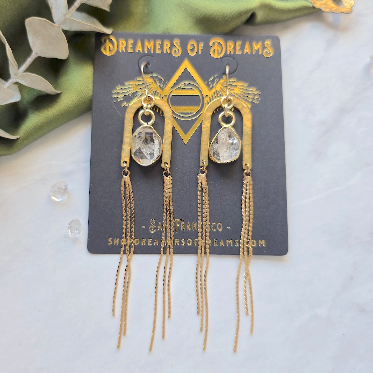 Gold Portal Chain Duster Earrings Earrings Shop Dreamers of Dreams