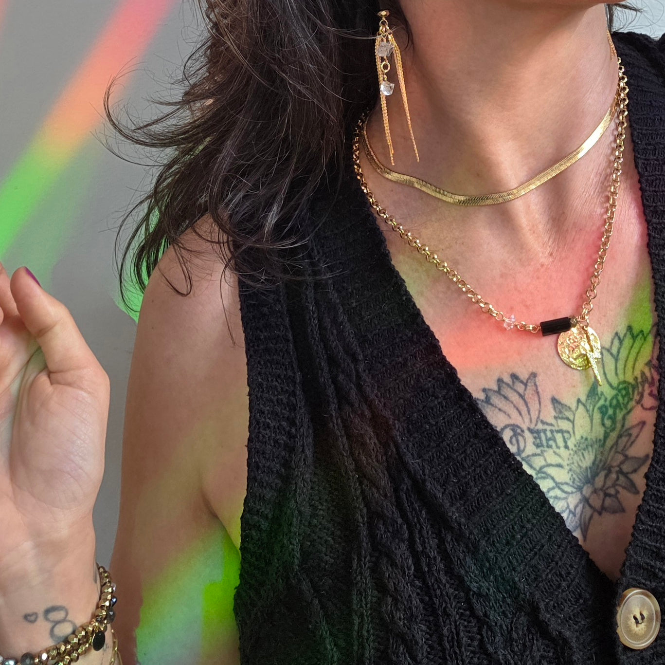 Flat Herringbone Gold Chain Necklace Bracelet Shop Dreamers of Dreams