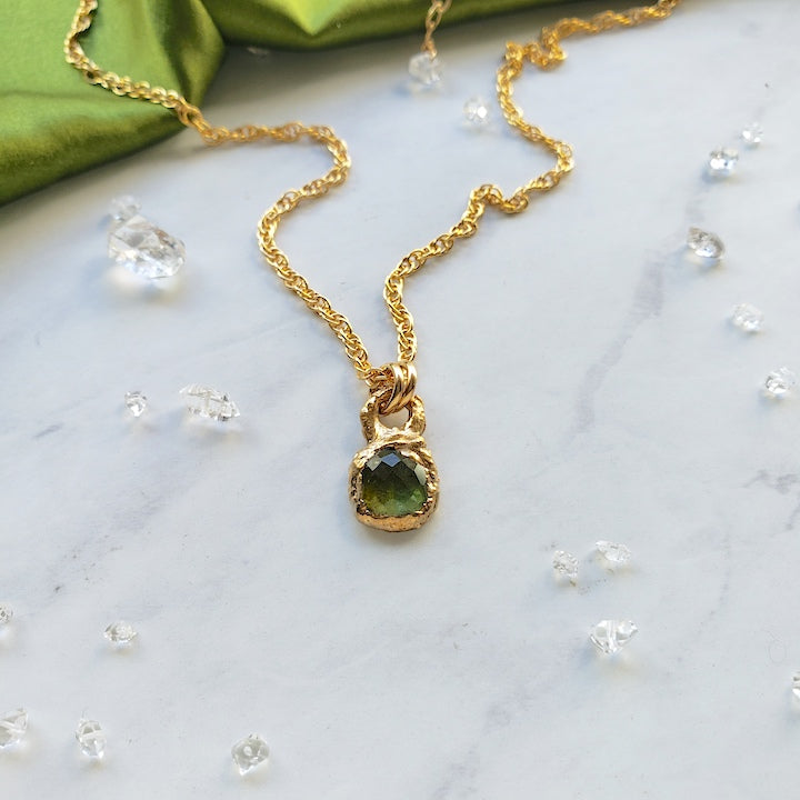 Green Tourmaline Pendant Necklace Necklace Shop Dreamers of Dreams