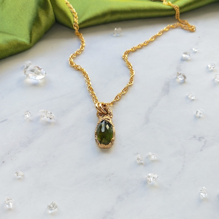 Green Tourmaline Pendant Necklace Necklace Shop Dreamers of Dreams