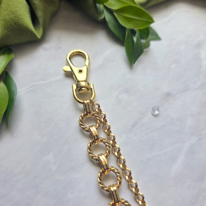 Golden Double Chain Clip-On Waist + Jean Accessory