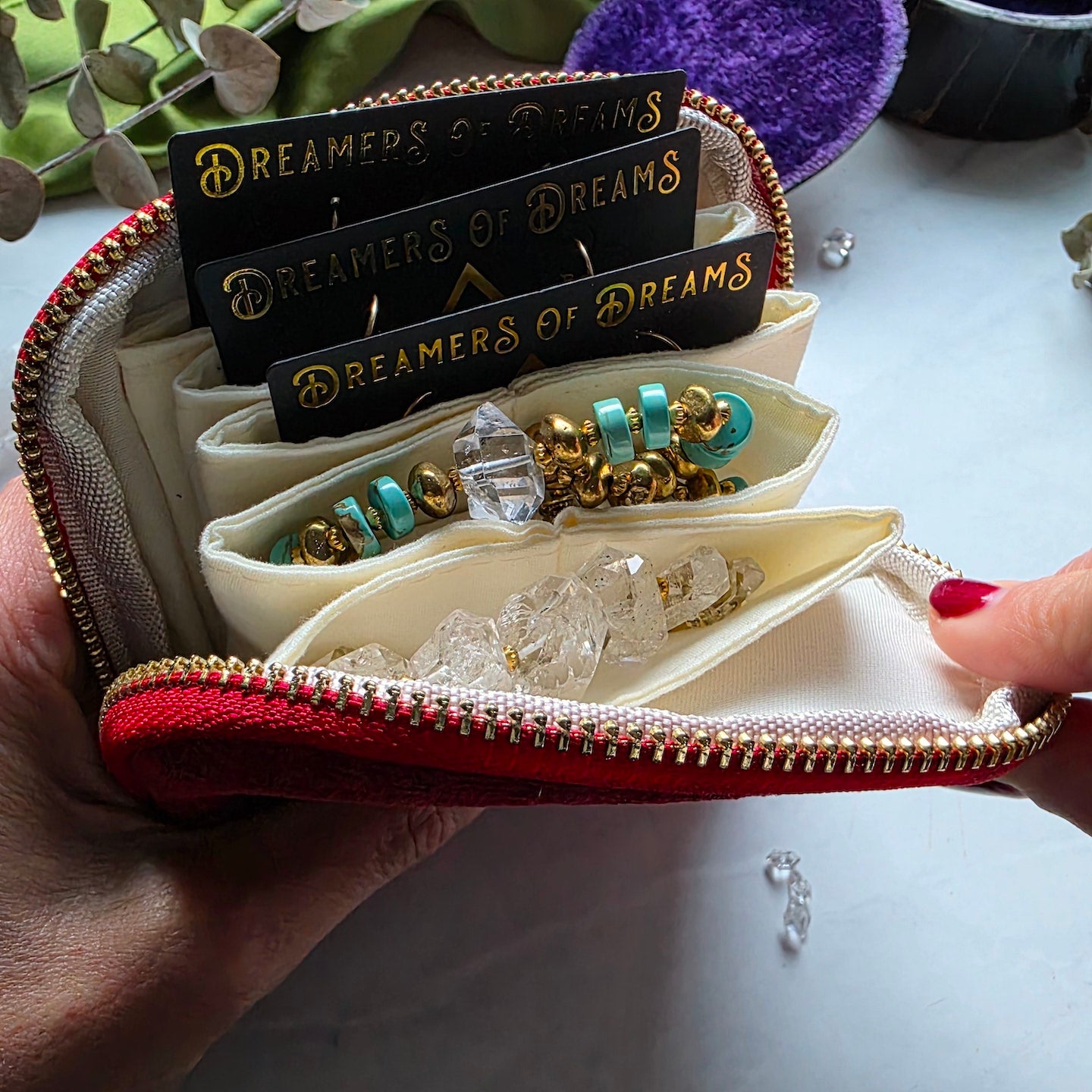 Mystic Jewelry Travel Pouch | The Must Have Best Organizer | Great Gift bag Shop Dreamers of Dreams