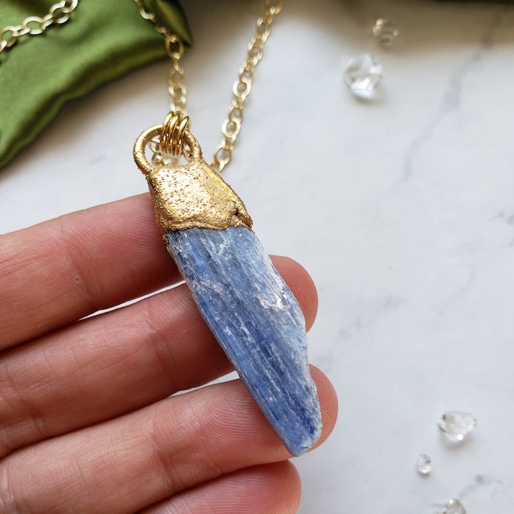 Blue Kyanite Pendant Necklace Necklace Shop Dreamers of Dreams