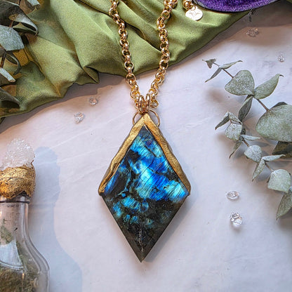 Labradorite Lightening Necklace