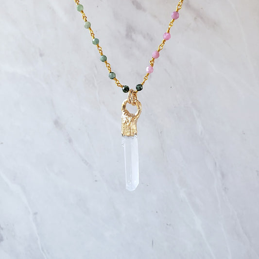 Mini Lemurian Seed Necklace