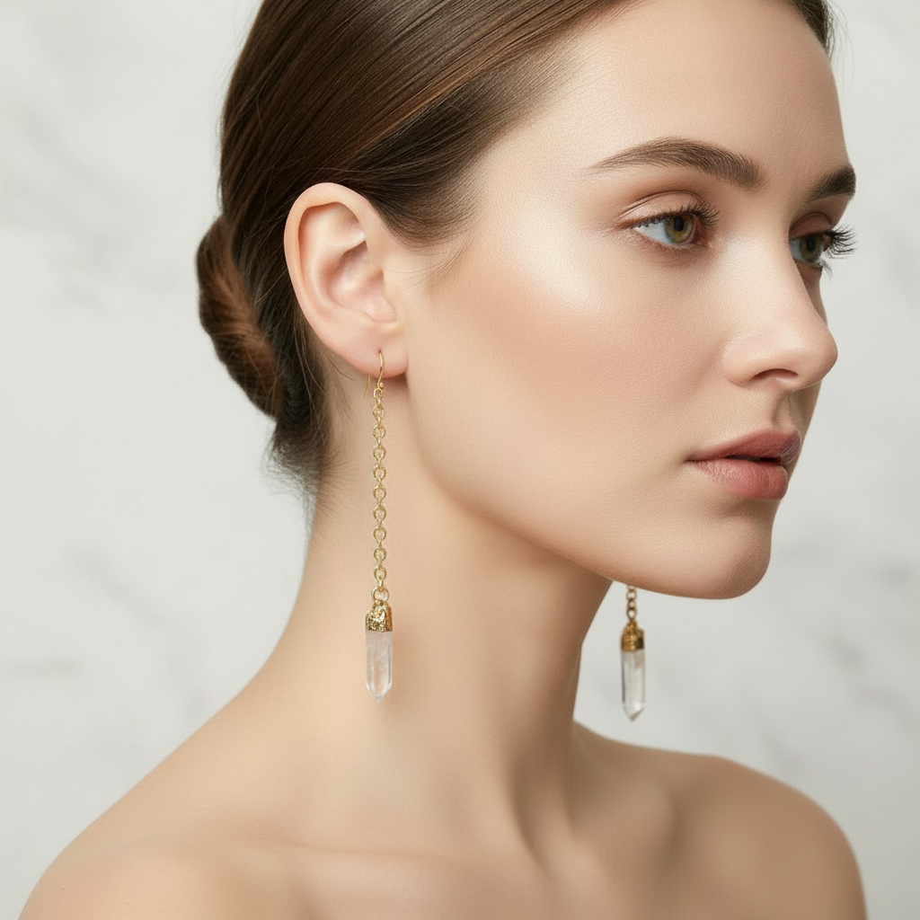 Quartz Pendulum Earrings Earrings Shop Dreamers of Dreams