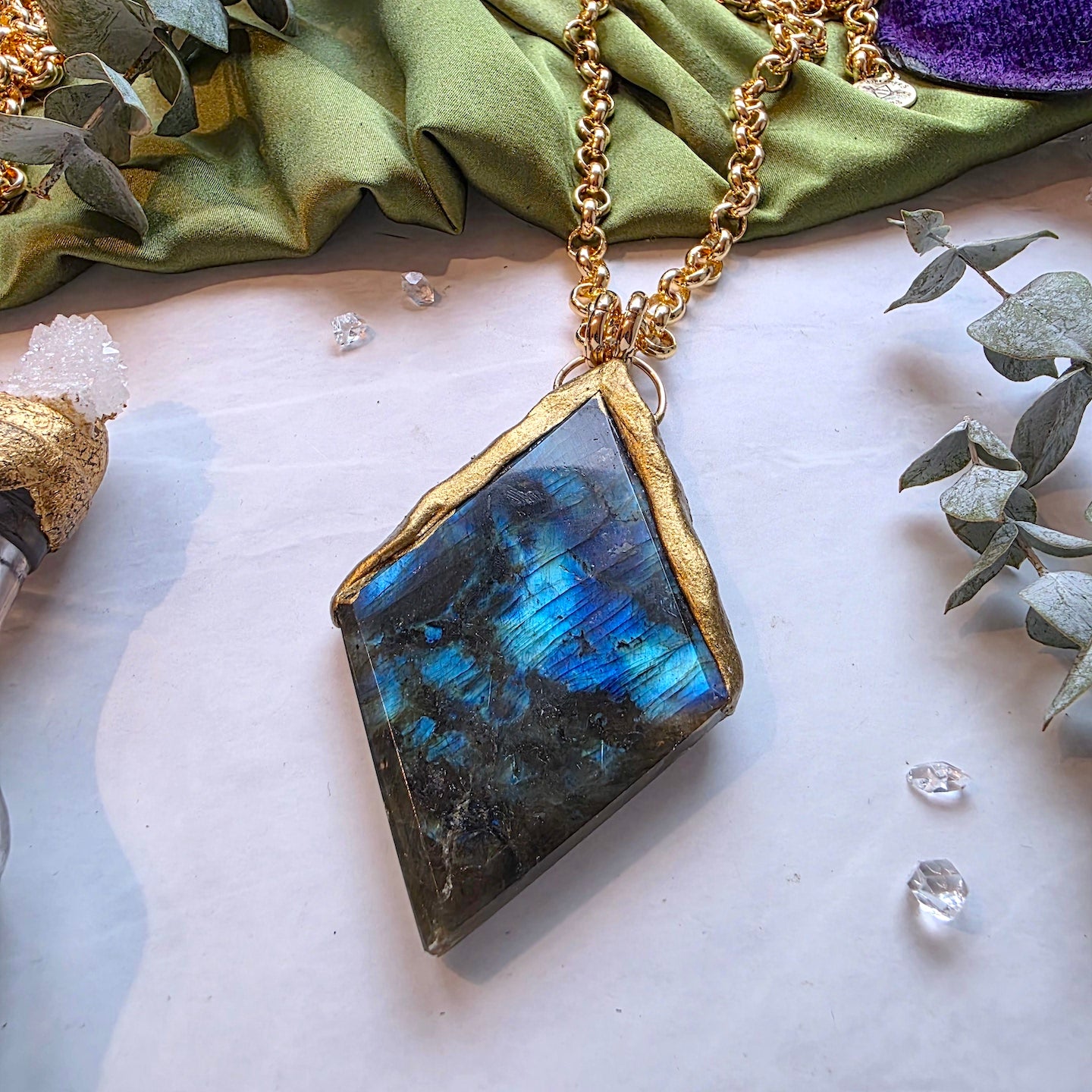 Labradorite Lightening Necklace