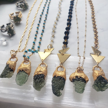 Moldavite Pendant Necklace Necklace Shop Dreamers of Dreams