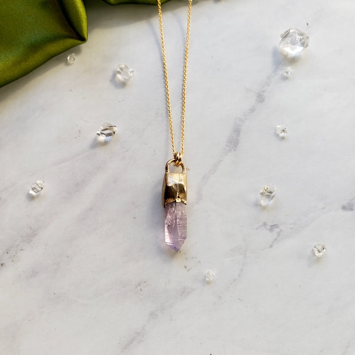 Mini Amethyst Point Necklace Necklace Shop Dreamers of Dreams
