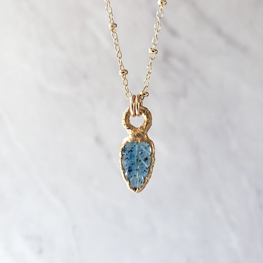 Blue Kyanite Water Goddess Necklace