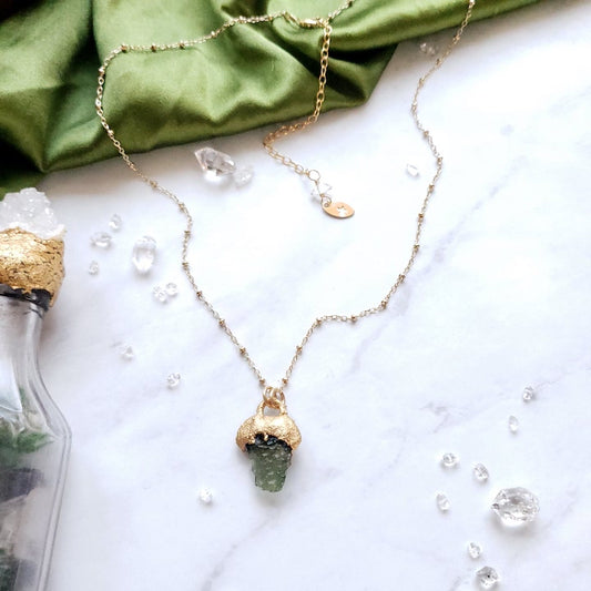 Moldavite Pendant Necklace Necklace Shop Dreamers of Dreams