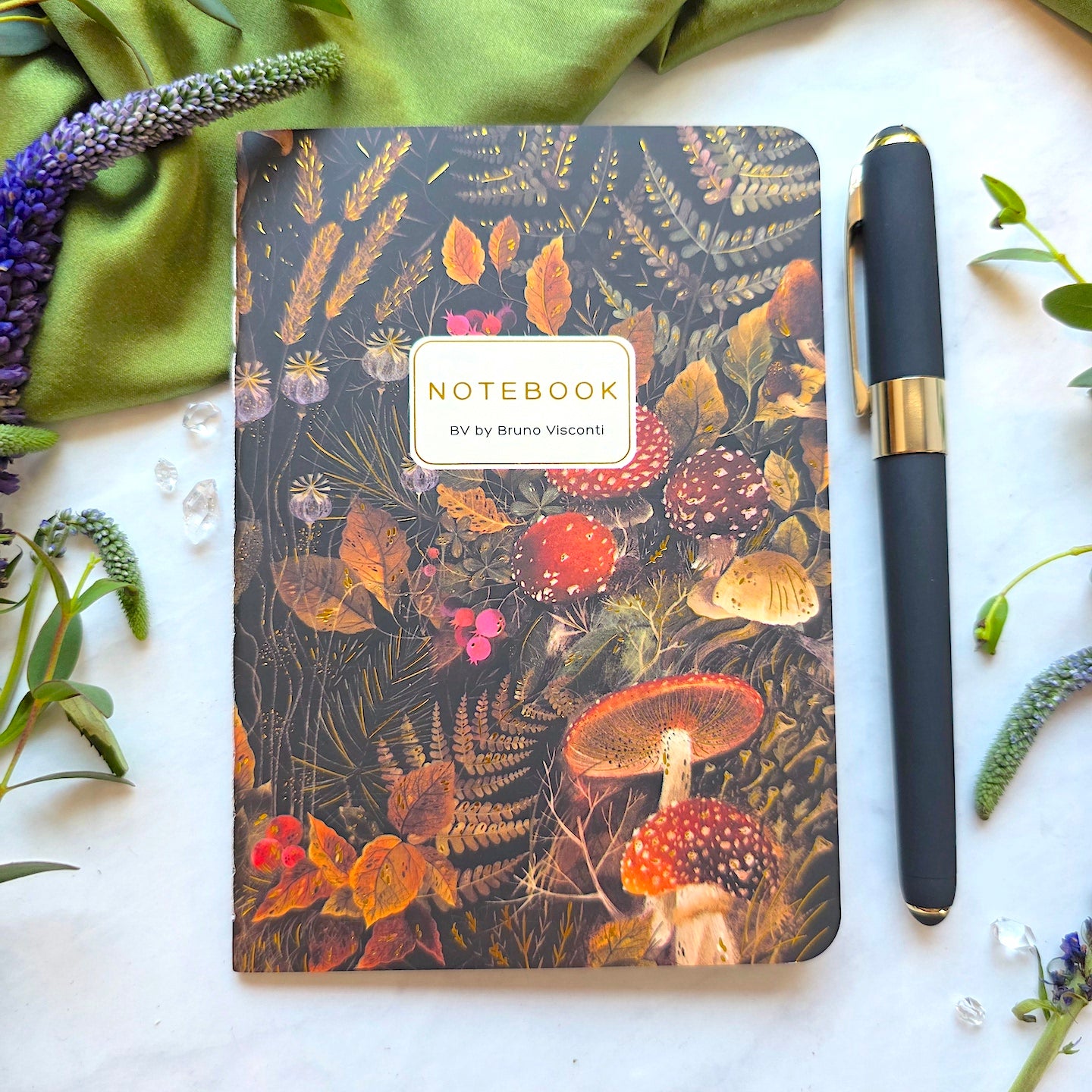 Mushroom Forest Notebook + Pen Gift Set Art Shop Dreamers of Dreams