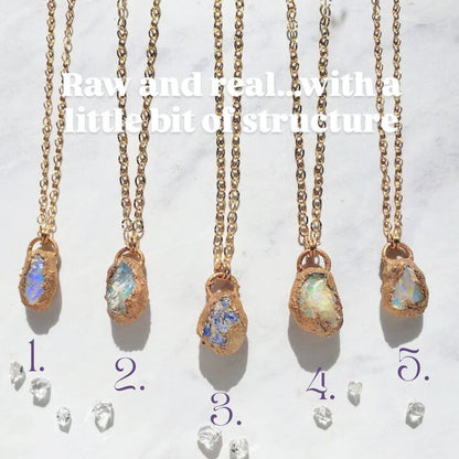 Raw Opal Nugget Necklace Necklace Shop Dreamers of Dreams