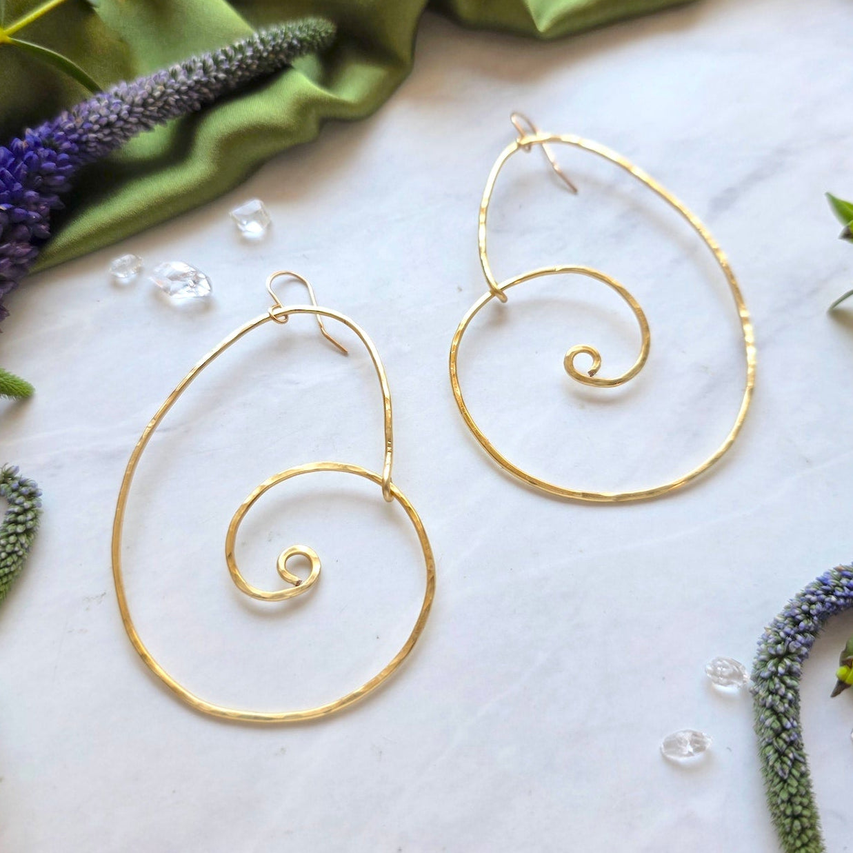Giant Sacred Spiral Hoops Earrings Shop Dreamers of Dreams