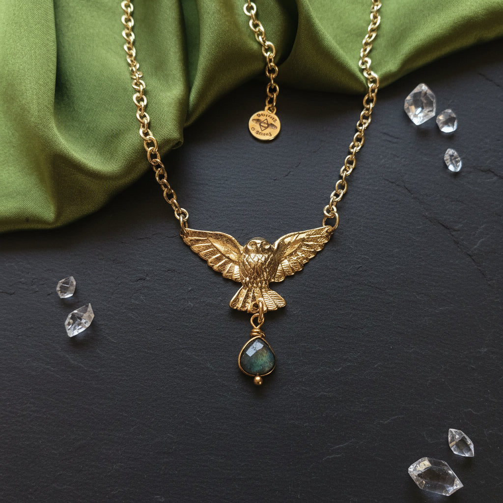 Owl of Intuition Necklace necklace Shop Dreamers of Dreams