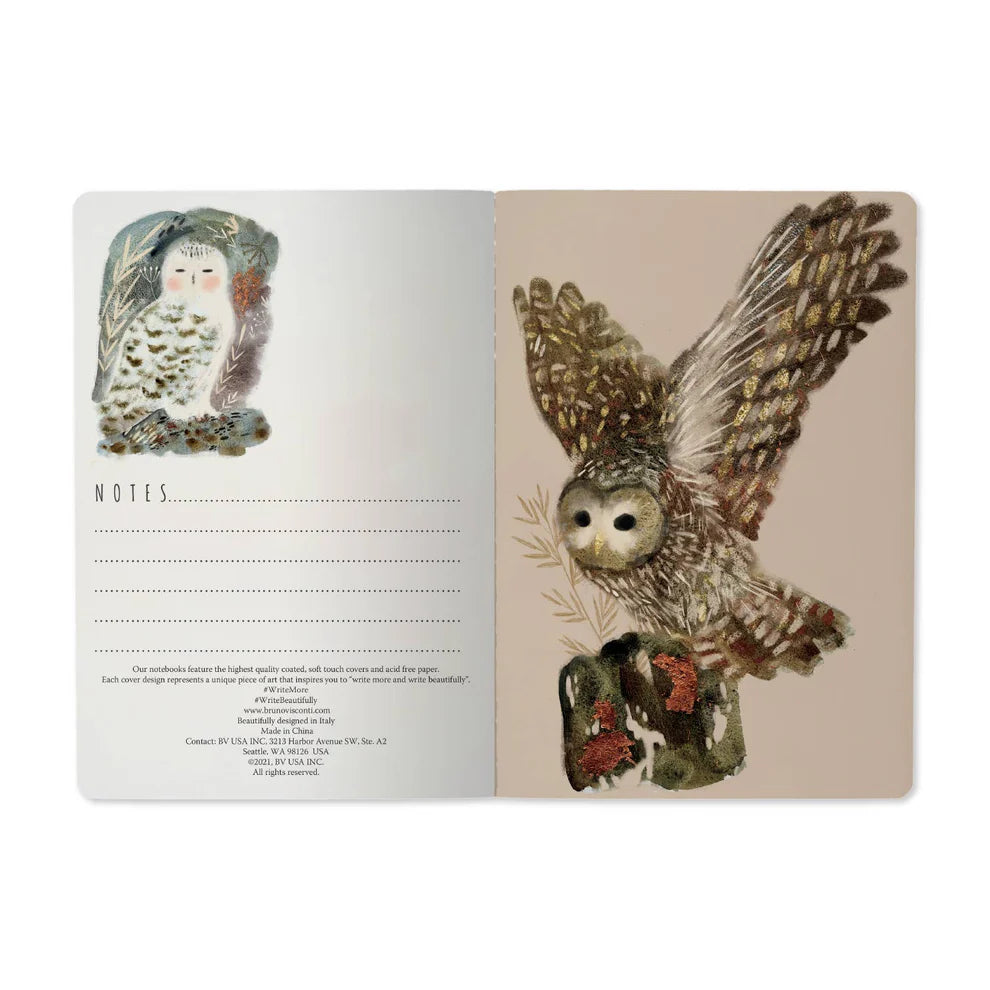 Mystic Owl Notebook + Pen Gift Set Art Shop Dreamers of Dreams